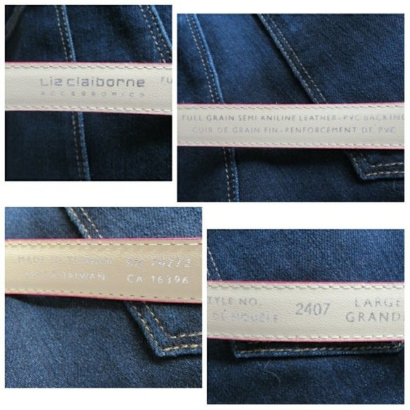 Vintage 90\'s Pink Leather Skinny Belt Trending Blogger Fave Festival Academia main image 5